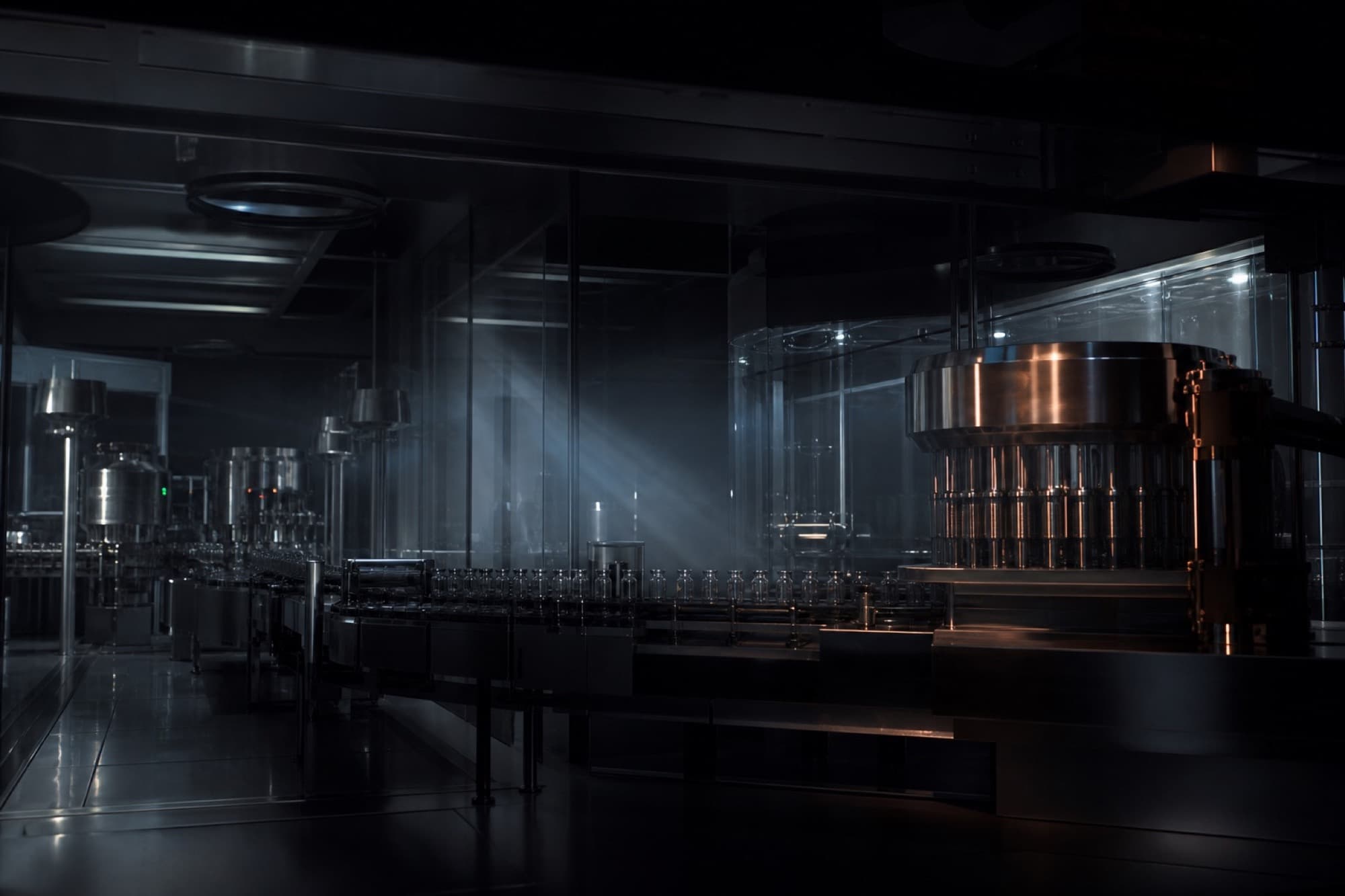 Laboratory cleanroom environment with controlled lighting